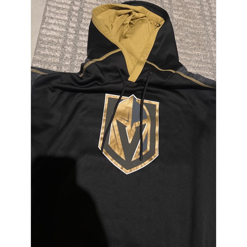 Fanatics Vegas Golden Knights NHL Hoodie Black Gold Pullover Mens XXLarge 103417 - Picture 2 of 7
